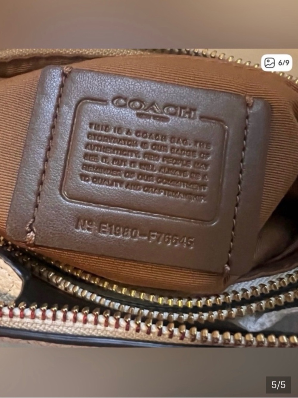 Coach Mia Pebbled Leather Crossbody Bag - Picture 5 of 5